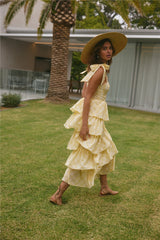 Dalia Maxikleid Gelb