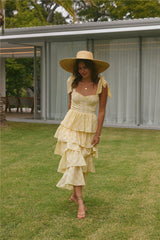 Dalia Maxikleid Gelb