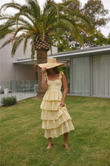 Dalia Maxikleid Gelb