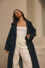 Taylah Trench Coat Denim