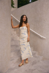 Strandclub Maxikleid Creme
