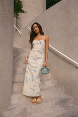 Strandclub Maxikleid Creme