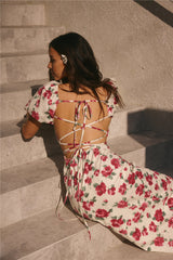 Rosalie Midikleid Rosa
