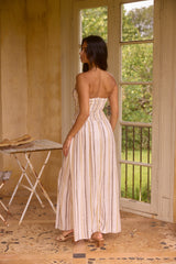 Ember and Ashes Trägerloses Maxikleid Braun