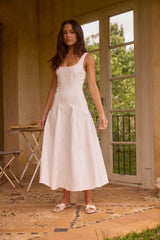 Maxikleid Wiesenbrise Weiß