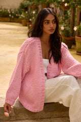 Sherbert Knit Cardigan Pink