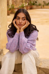 Mikale Knit Jumper Purple
