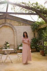 Luminous Dreams Florales Maxikleid Rosa
