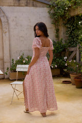 Luminous Dreams Florales Maxikleid Rosa