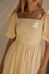 Daisy Chain Mini Dress Yellow