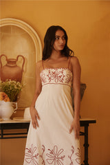 Soft Horizon Maxikleid Beige