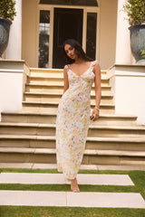 Liebes Delilah Maxikleid Gelb