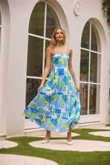 Coastal Paradise Midikleid mit Print