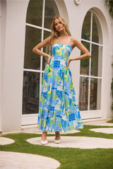 Coastal Paradise Midikleid mit Print