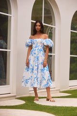 Guten Morgen Miss Maxikleid Blau
