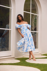 Guten Morgen Miss Maxikleid Blau