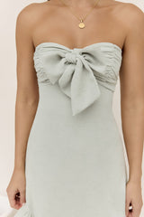 Palm Tree Dreaming Mini Dress Sage