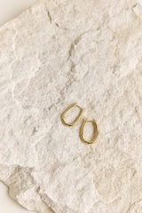 Halo Hoops Earrings Gold