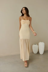 Just Right Mesh Maxi Dress Yellow