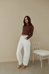 Destined For You Wide Pants White