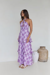 Lover And Dreamer Neckholder Maxikleid Flieder