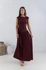 Soluna Maxi-Kleid Braun