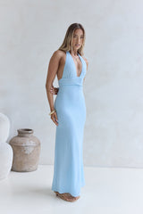 Dune Secrets Neckholder Maxikleid Blau