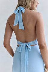 Dune Secrets Neckholder Maxikleid Blau