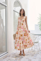 Posi Postcards Maxikleid mit Print