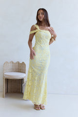 Illusion Of The Sun One-Shoulder Maxikleid Gelb