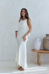 Oath To You Satin Maxi Dress Champagne