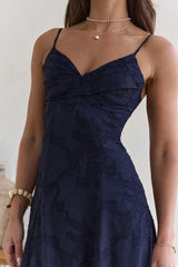 Lost In The Skies Maxikleid Marine
