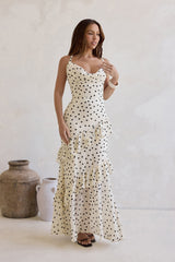 Stopping Time Maxi Dress Cream