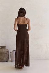 Alessandra Maxi-Kleid Schokolade