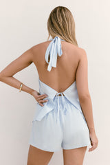 Evelyn Halter Top Blue