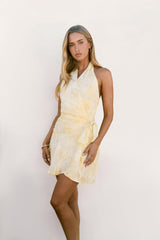 Coasting Along Neckholder-Minikleid Gelb