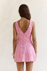 Wundervolles Moment Minikleid Rosa