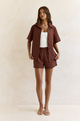 Found In Your Heart Shorts Brown