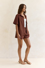 Found In Your Heart Shorts Brown