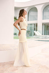 Dear Valentine Maxi Skirt Cream