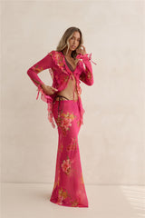 Soft Island Dreams Maxi Skirt Pink