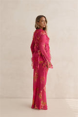 Soft Island Dreams Long Sleeve Top Pink