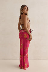 Soft Island Dreams Maxi Skirt Pink