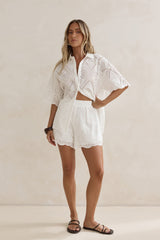 White As Snow Shorts White