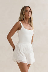 White As Snow Shorts White