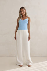 Classic Power Tailored Top Blue