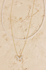 Butterfly Whimsy Necklace Gold