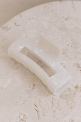 Rewind The Time Claw Clip White