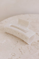 Rewind The Time Claw Clip White