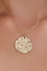 Cloud Paths Necklace Gold
